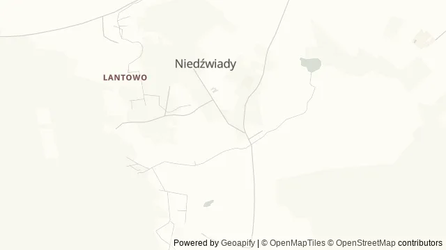 Mapa okolicy: Obserwatorium Astronomiczne w Niedźwiadach — Niedźwiady, Bydgoszcz. Podgląd obejmuje około 3,6 km w poziomie.
