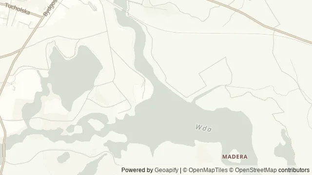 Mapa okolicy: Ogród Edukacji Ekologicznej przy Nadleśnictwie Osie i Leśna Ścieżka Dydaktyczna „Zatoki” — Osie, Bory Tucholskie. Podgląd obejmuje około 3,6 km w poziomie.