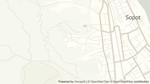 Mapa okolicy: Opera Leśna — Sopot. Podgląd obejmuje około 3,6 km w poziomie.