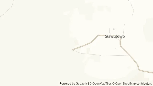 Mapa okolicy: Osada Słowiańska Sławutowo — Sławutowo (gm. Puck), Półwysep Helski i Ziemia Pucka. Podgląd obejmuje około 3,6 km w poziomie.
