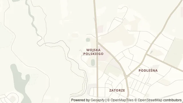 Mapa okolicy: Park Jakubowo w Olsztynie — Olsztyn. Podgląd obejmuje około 3,6 km w poziomie.