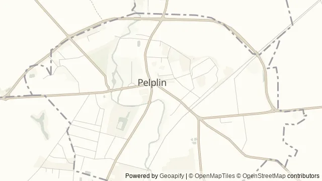 Mapa okolicy: Park pocysterski w Pelplinie — Pelplin, Kociewie. Podgląd obejmuje około 3,6 km w poziomie.