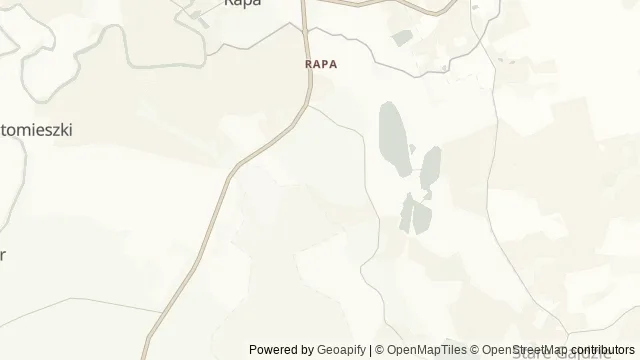 Mapa okolicy: Piramida w Rapie — Rapa, Mazury. Podgląd obejmuje około 3,6 km w poziomie.