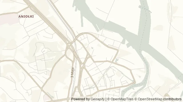 Mapa okolicy: Plac Solidarności w Gdańsku — Gdańsk. Podgląd obejmuje około 3,6 km w poziomie.