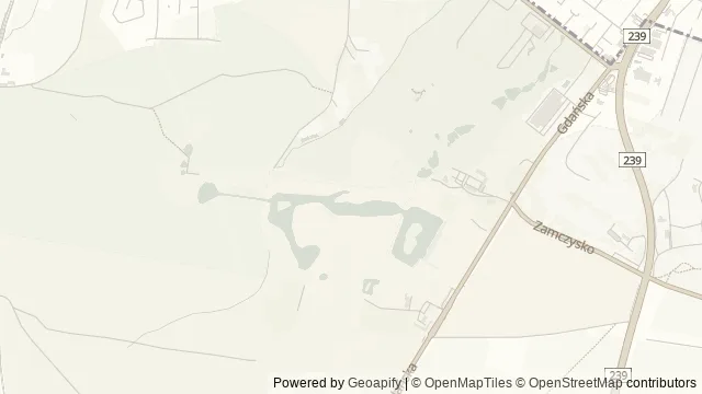 Mapa okolicy: Plaża „Myślęcinek” — Bydgoszcz. Podgląd obejmuje około 3,6 km w poziomie.