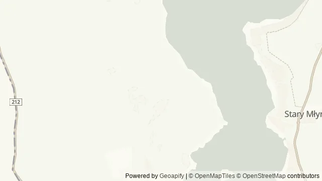Mapa okolicy: Plaża nad Jeziorem Charzykowskim — Charzykowy, Bory Tucholskie. Podgląd obejmuje około 3,6 km w poziomie.