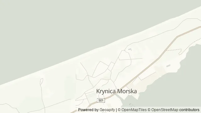 Mapa okolicy: Port jachtowy w Krynicy Morskiej — Krynica Morska, Żuławy. Podgląd obejmuje około 3,6 km w poziomie.