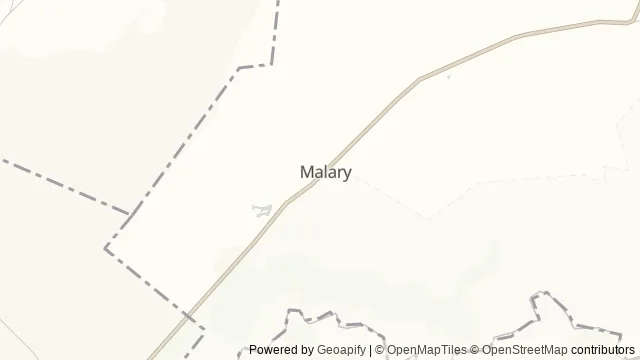 Mapa okolicy: Ranczo w kukurydzy - Malary — Malary, Kociewie. Podgląd obejmuje około 3,6 km w poziomie.