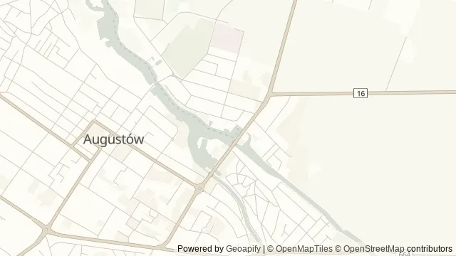 Mapa okolicy: Rejs statkiem do Studzienicznej — Augustów. Podgląd obejmuje około 3,6 km w poziomie.