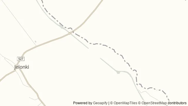 Mapa okolicy: Rejs przez pochylnię Całuny i jezioro Druzno — Jelenie, Elbląg. Podgląd obejmuje około 3,6 km w poziomie.