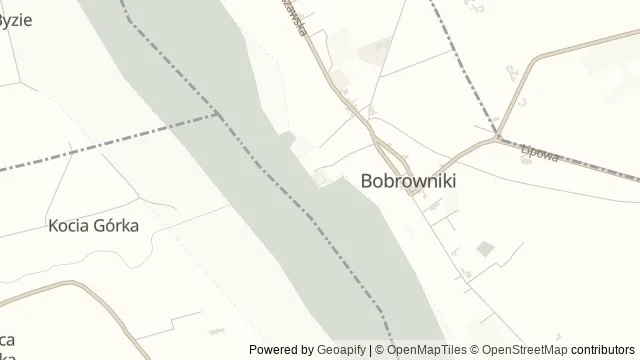 Mapa okolicy: Ruiny zamku w Bobrownikach — Bobrowniki, Kujawy i Pałuki. Podgląd obejmuje około 3,6 km w poziomie.