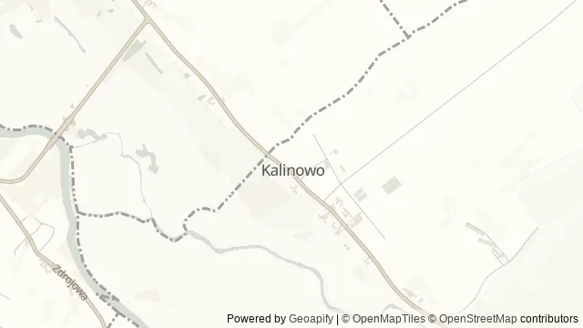 Mapa okolicy: Ścieżka Nadnarwiańskie Górki — Kalinowo, Łomża. Podgląd obejmuje około 3,6 km w poziomie.