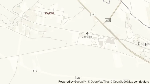 Mapa okolicy: Leśna ścieżka edukacyjna „Podtoruńskie bory” w Cierpicach — Cierpice, Toruń. Podgląd obejmuje około 3,6 km w poziomie.