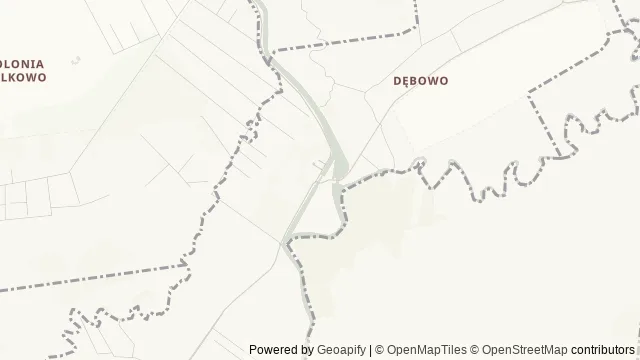 Mapa okolicy: Śluza Dębowo (km 0+350 Kanału Augustowskiego) — Dębowo, Augustów. Podgląd obejmuje około 3,6 km w poziomie.