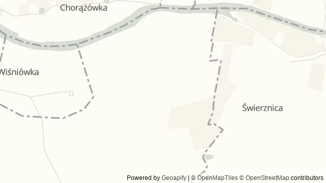 Mapa okolicy: Śluza Gdańska Głowa — Drewnica, Żuławy. Podgląd obejmuje około 3,6 km w poziomie.