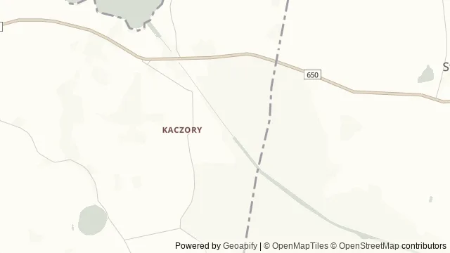 Mapa okolicy: Śluza Leśniewo Górne (Fürstenau I) na Kanale Mazurskim — Leśniewo, Mazury. Podgląd obejmuje około 3,6 km w poziomie.