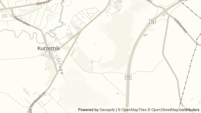 Mapa okolicy: Wieża widokowa Kurza Góra w Kurzętniku — Kurzętnik, Pojezierze Iławskie. Podgląd obejmuje około 3,6 km w poziomie.