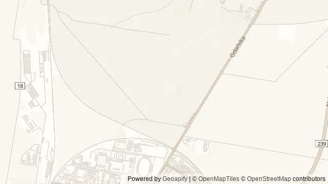Mapa okolicy: Zaczarowany Las — Bydgoszcz. Podgląd obejmuje około 3,6 km w poziomie.