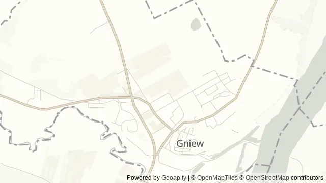 Mapa okolicy: Zamek w Gniewie — Gniew, Dolna Wisła i Powiśle. Podgląd obejmuje około 3,6 km w poziomie.