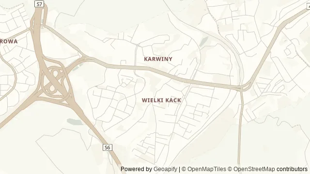 Mapa okolicy: Źródło Marii i Dolina Kaczej — Gdynia. Podgląd obejmuje około 3,6 km w poziomie.